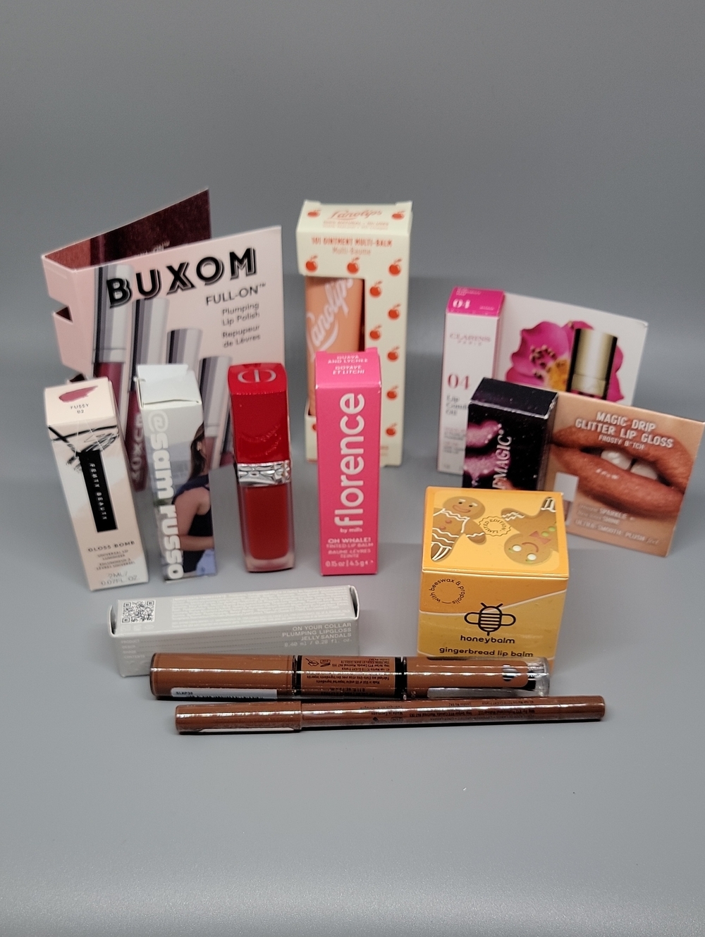 Lip Bundle (Rosy Pink/Red) - Fenty/Dior/Florence/Buxom/r.e.m./Clarins/NyYX